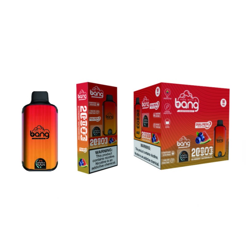 Original Bang 20000 puffs disposable E cigarettes 26ml pre-filled vapor pods 850mAh rechargeable battery 20k puffs vape juice devices Dual Mesh Vaporizers