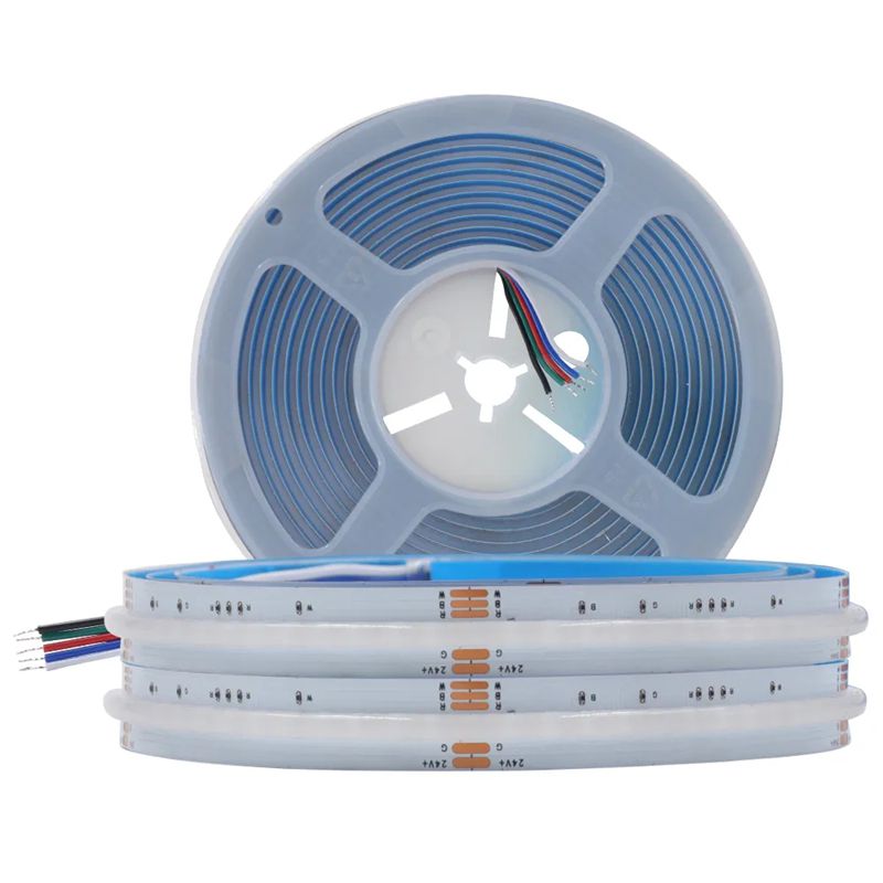 DC24V 784LEDs COB LED Strip RGBW RGBWW Flexible COB Light Tape Dimmable Linear Lighting Ribbon