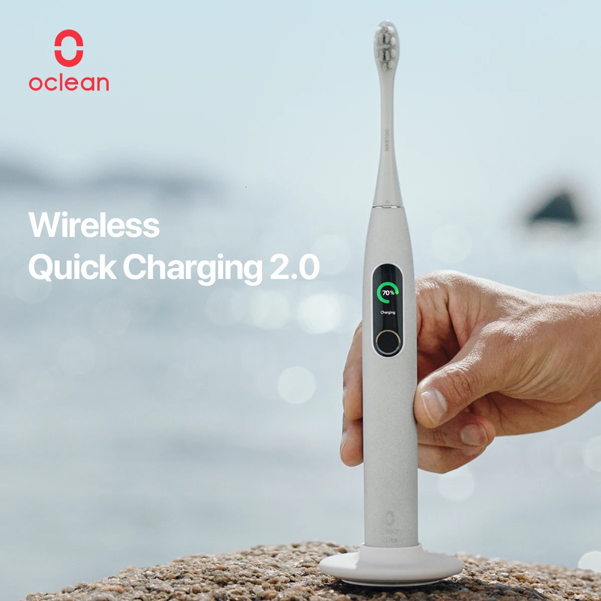 Oclean X Pro Elite Smart Sonic Electric Toothbrush Set Rechargeable Screen Display Oral Care Teethbrush Kit 240127