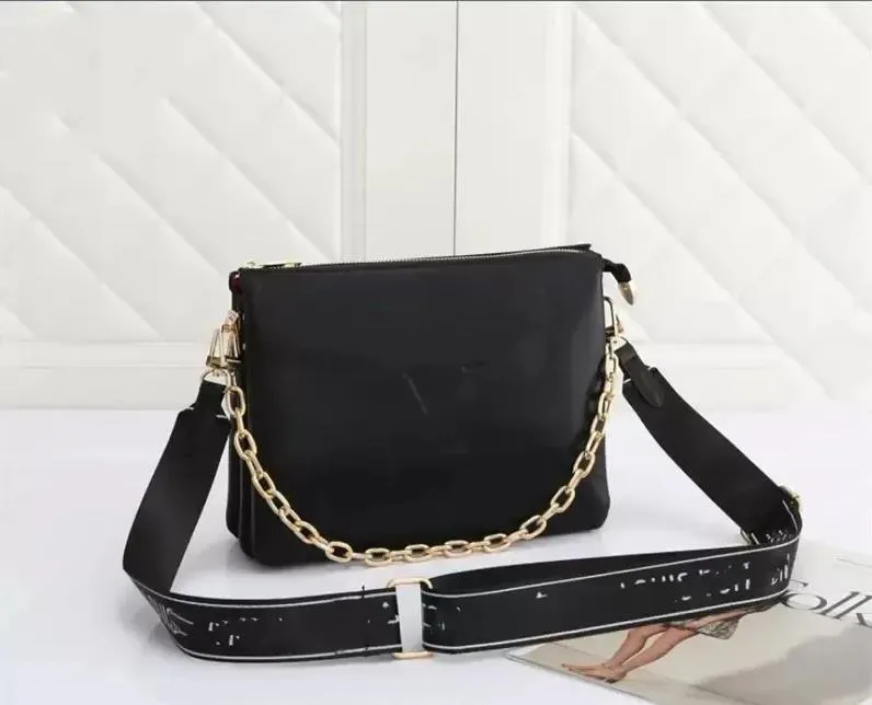 2023 luxurys Fashion COUSSIN women designers bag genuine calf leather embossed Chain carry Purse clutch crossbody handbag shouler bag