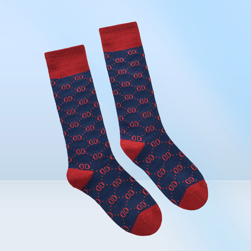 Designer Womens Socks Five Pair Luxe Sports Winter Letter PrintedSock Embroidery Cotton With Box
