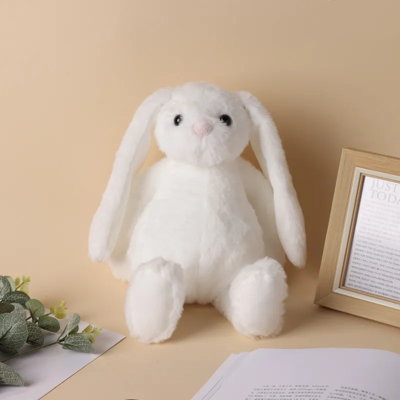 Bunny Sublimation Easter Plush long ears bunnies doll with dots 30cm pink grey blue white rabbite dolls for childrend cute soft plush toys 0207 s