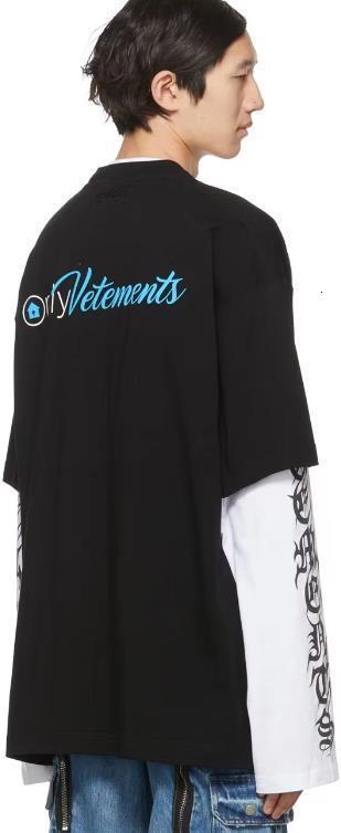 Reflective Vetements T-shirt Men Women Oversize VTM Vetments T Shirt 210420