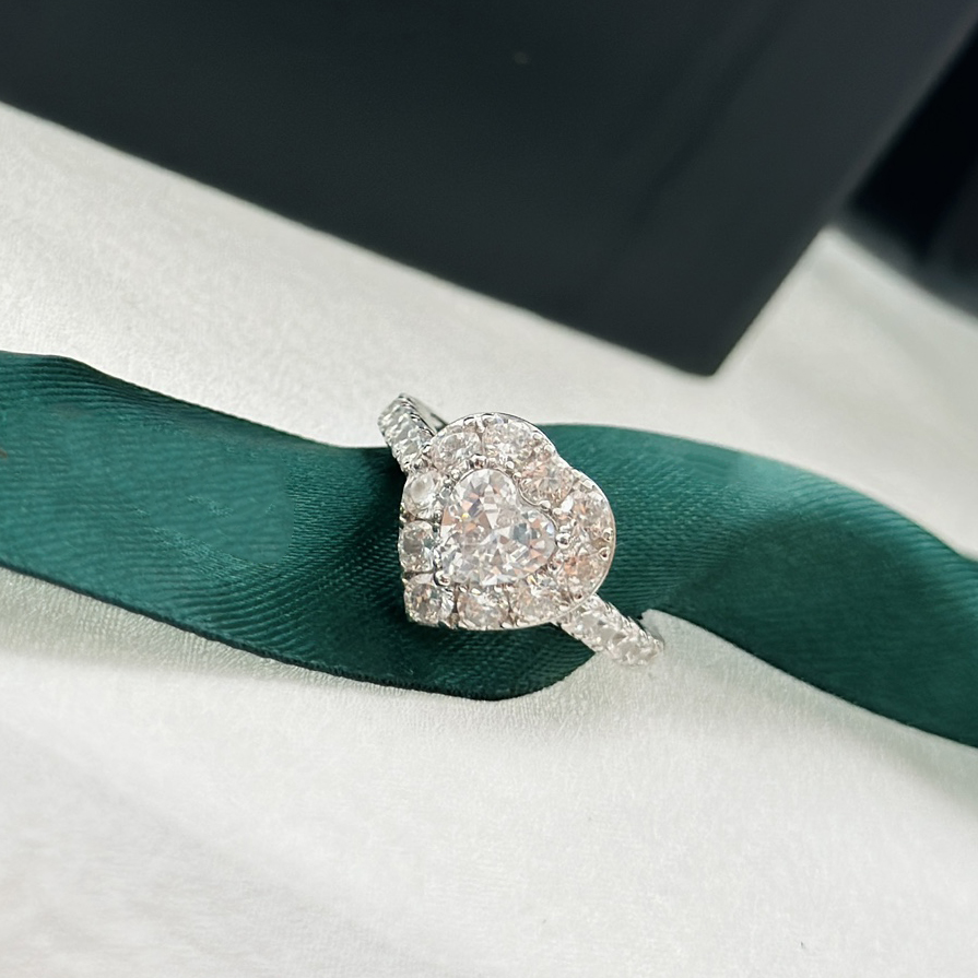 Sterg sier Moissanite Engagement Ring dia Set dias European size exquisite gift with box 009