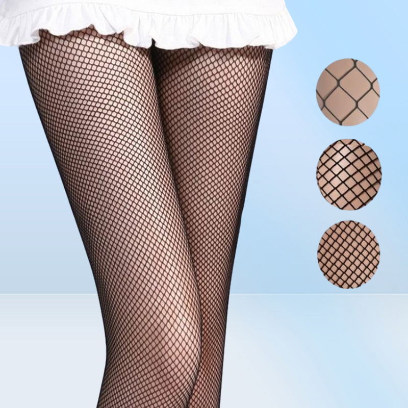 Socks Hosiery Women Pantyhose Multicolor Fishnet Stockingscolored Small Middle Big Mesh Tights Antihook Nylon Stockings Visnet2058069
