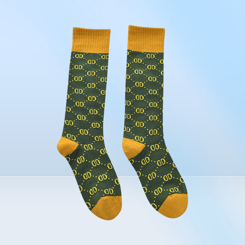 Designer Womens Socks Five Pair Luxe Sports Winter Letter PrintedSock Embroidery Cotton With Box