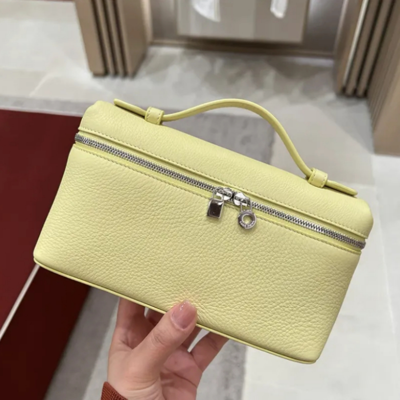 L19 Lunch Box Bag Gigi Leather Makeup Crossbody Shoulder Handbag