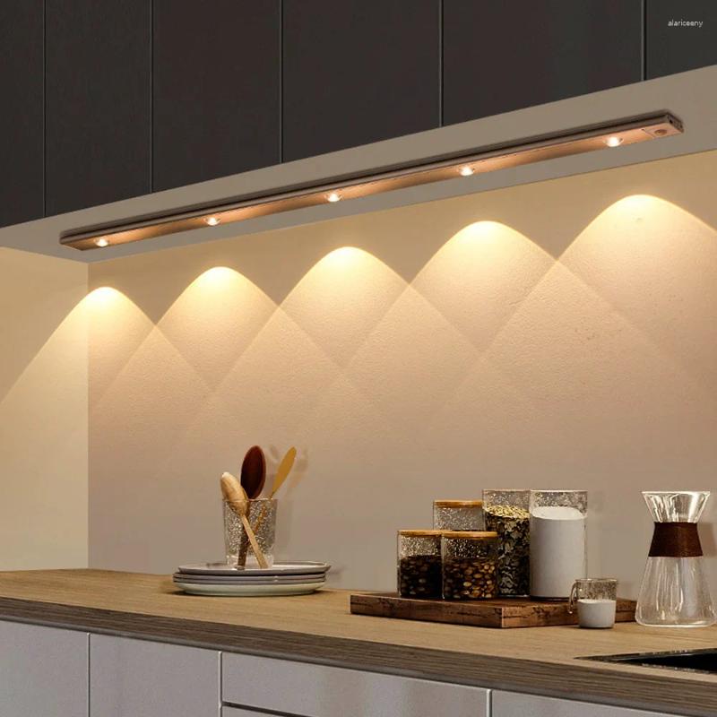 Night Lights Light Led Under Cabinet Motion Sensor Closet Kitchen Lighting Magnetic