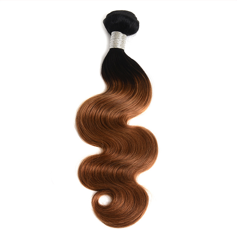 Ombre 1B/30 Brazilian Body Wave Human Remy Virgin Hair Weaves 100G/Bundle Double Wefts 3Bundles/Lot