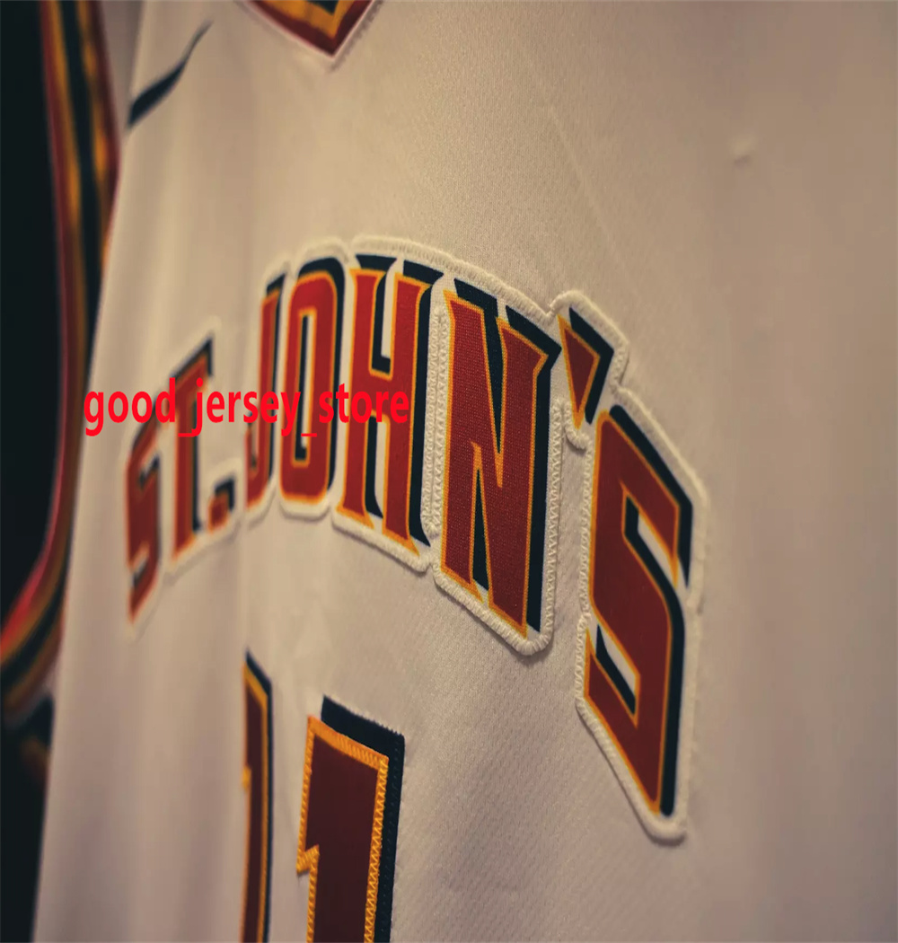 Simeon Wilcher St Johns Red Storm Basketball Jersey 8 Chris Ledlum 24 Zuby Ejio…