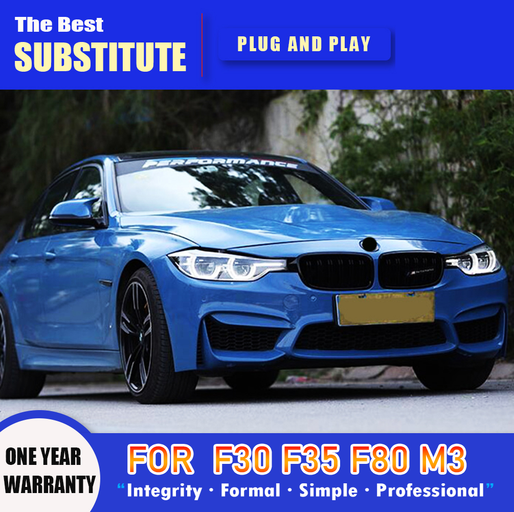 Car Head Lamp For BMW F30 F35 F80 M3 LED Headlight Assembly 13-19 Car Accessories Daytime Running Light Streamer Turn Signal Auto Parts