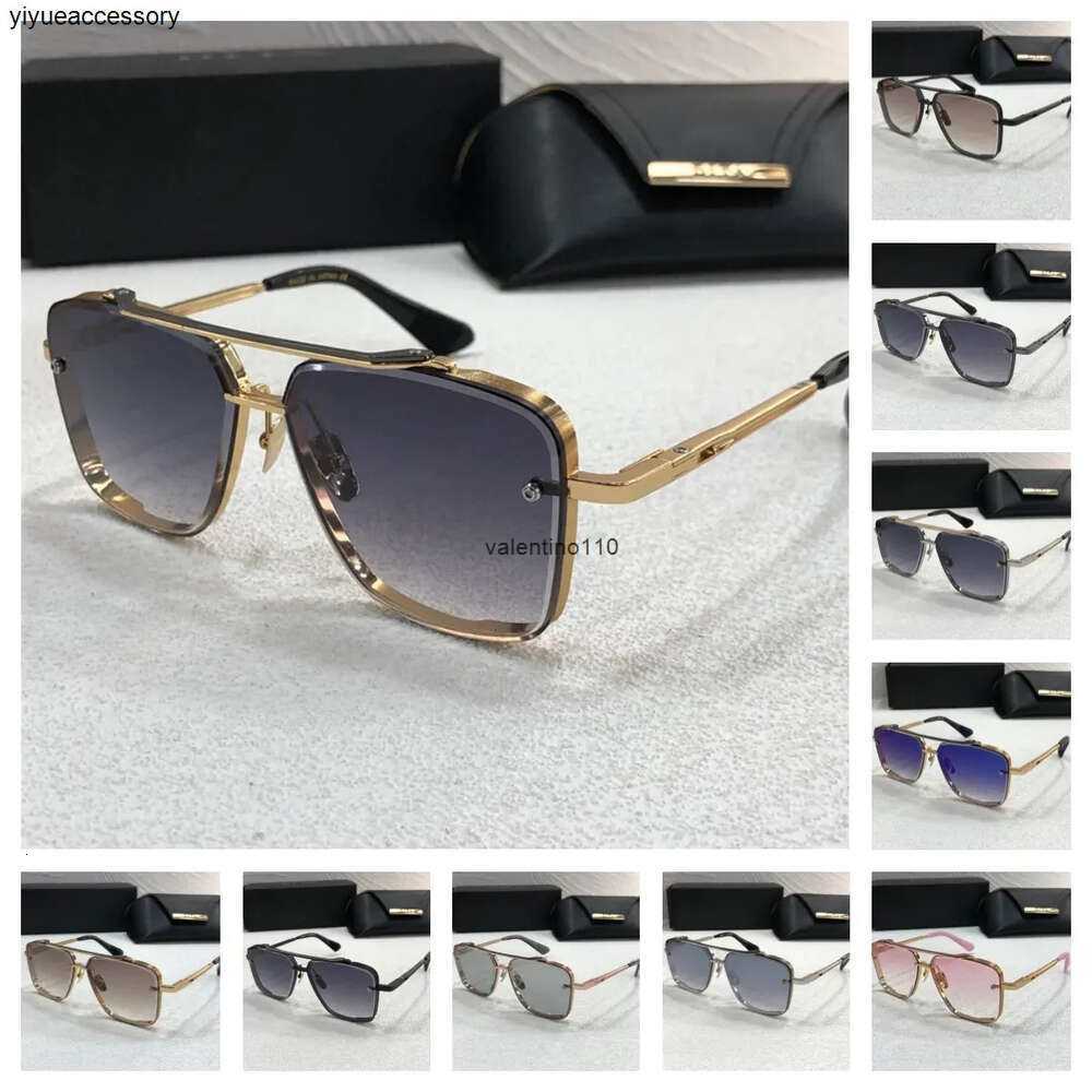 A Dita H Six High-quality Top Original Designer Sunglasses for Mens Sunglasses Man Fashionable Retro Brand Eyeglass Fashion Design