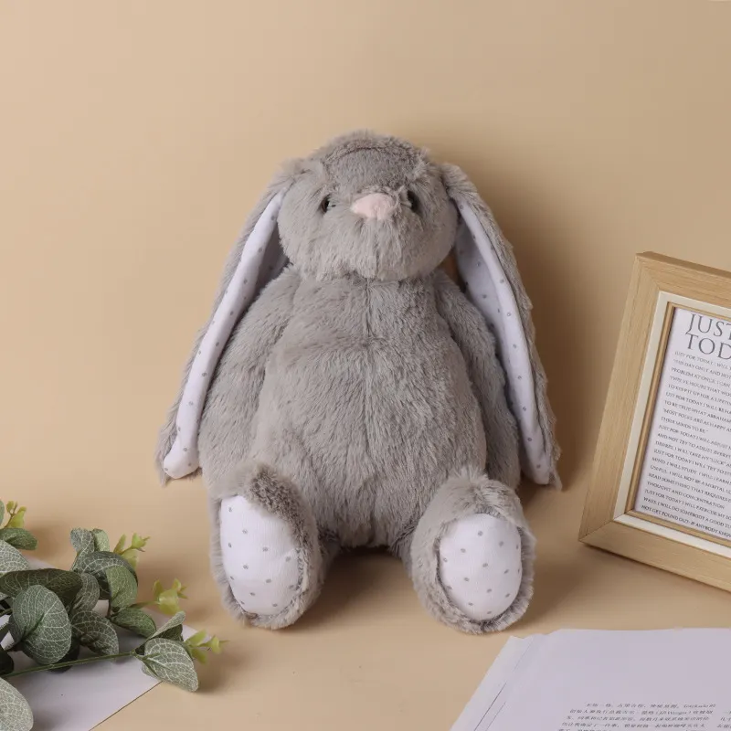Bunny Sublimation Easter Plush long ears bunnies doll with dots 30cm pink grey blue white rabbite dolls for childrend cute soft plush toys 0207 s