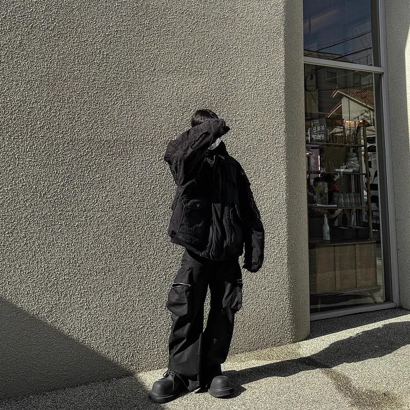 Bale Washed Oversized Straight Leg Pants Loose Men Oversized With Wide Leg Flared Pants Men Loose Causal Pants