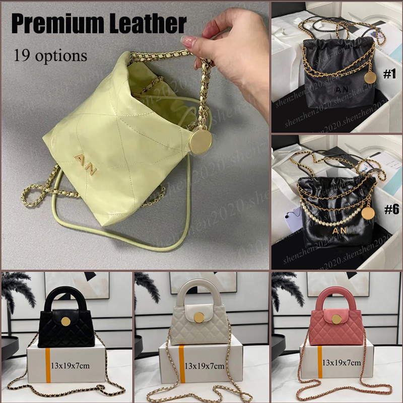 4Styles 10A Premium Leather Fashion Women's Mini Chain Shoulder Bag Crossbody Bag