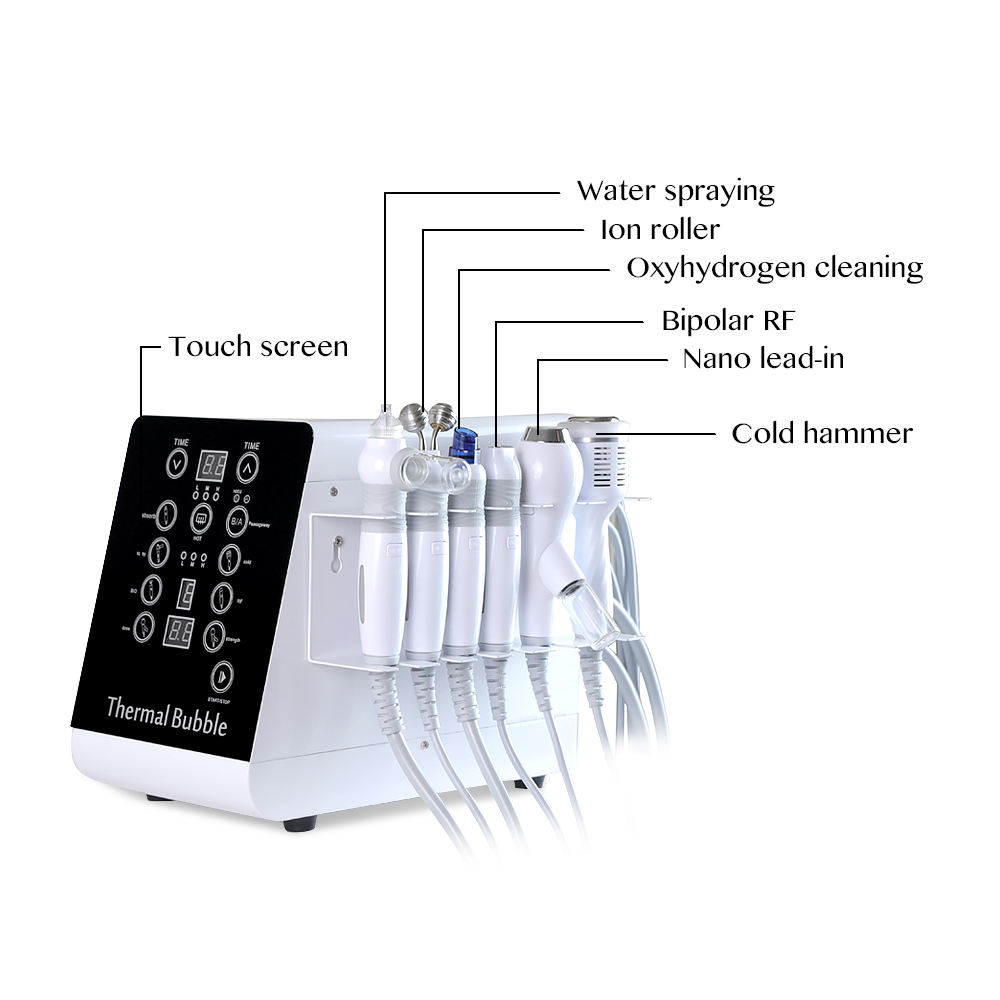 6 In 1 Beauty Dermabrasion Water Microdermabrasion Peeling Beauty Cleansing H2o2 Oxygen Beauty Machine