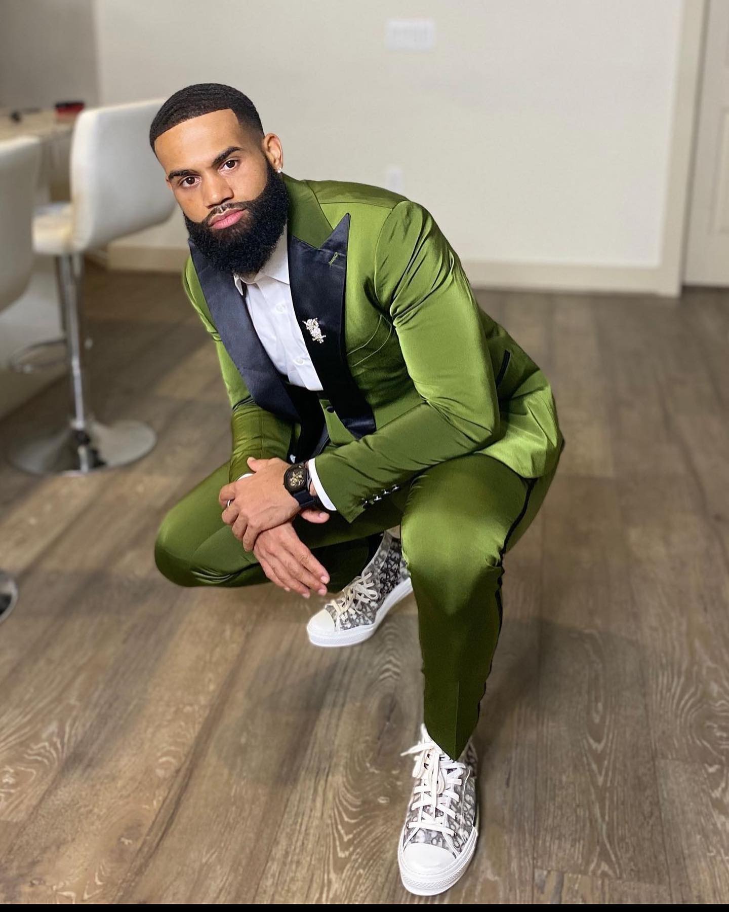 Green One Button Wedding Tuxedos Slim Fit Mens Suits 3 Pieces Sets Peaked Lapel Blazers Formal Suit With Jacket Vest And Pants