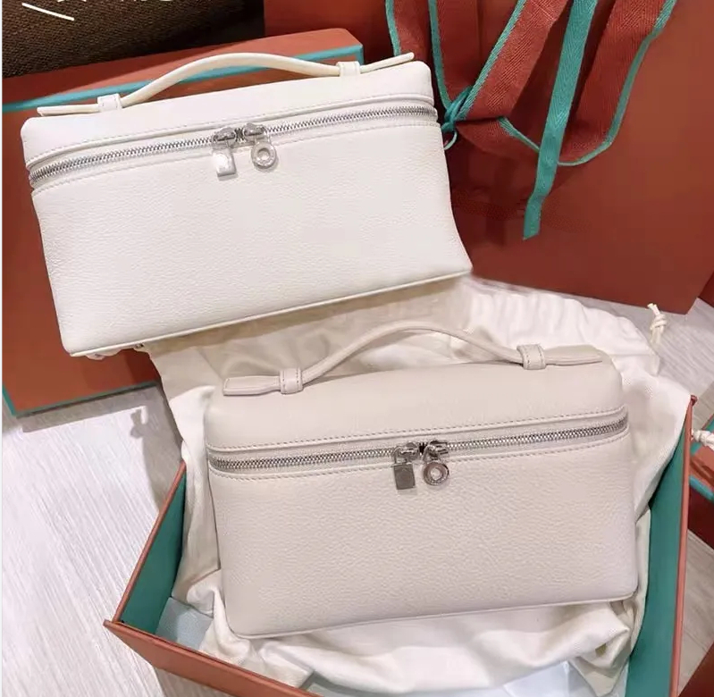 L19 Lunch Box Bag Gigi Leather Makeup Crossbody Shoulder Handbag