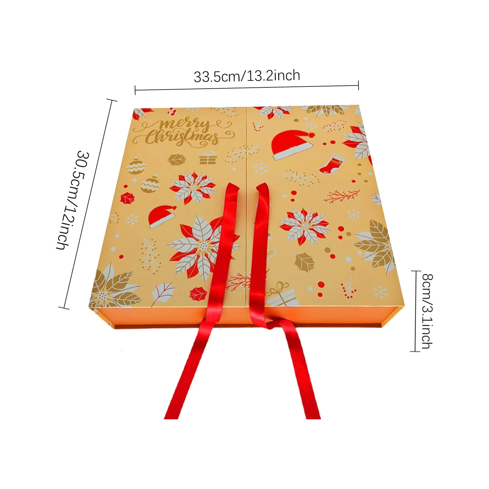 Christmas Advent Calendar DIY 24 Day Double Exposed Cover Christmas Filling Box Countdown Calendar Empty Box Christmas Gift 240118