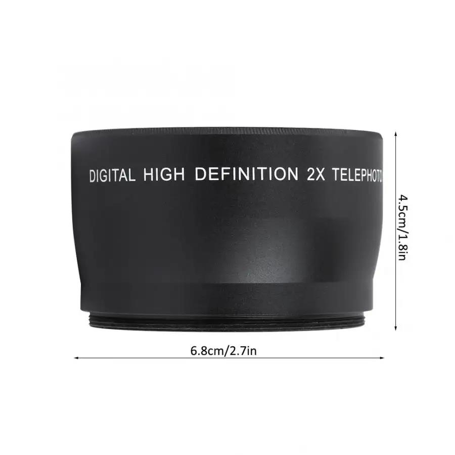 49mm 52mm 55mm 58mm 2X Telephoto Lens High Definition Camera Telephoto Lens Optics Teleconverter for Nikon Canon Sony Pentax Olympus Fujifilm DSLR SLR - view 7