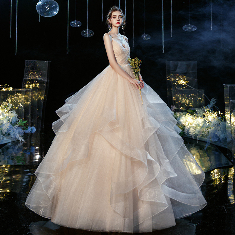 Sexy Blig Modest A Lie Weddig Dresses Bridal Gows Elegat Crystals Tassels Pricess Appliqued Sequis Plus Size Robe De Mariee Custom Made Lace Wed Ppliq
