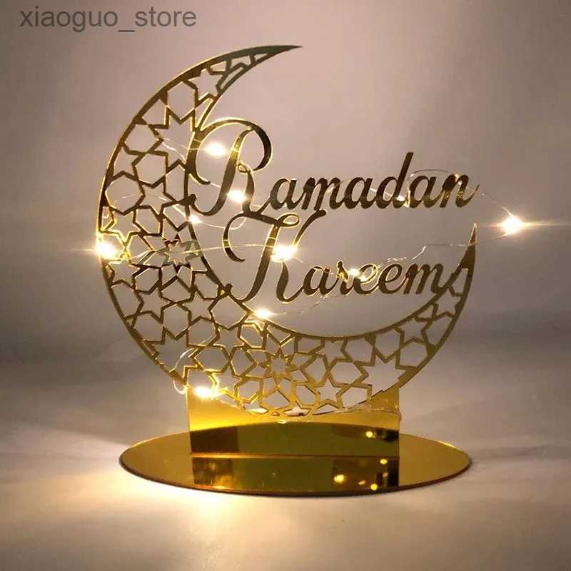 Other Event Party Supplies Eid Mubarak Table Ornaments Gold Star Moon Ramadan Kareem Home Decoration 2024 Islamic Muslim Home Party Decor Eid Al-