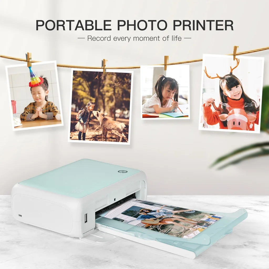 Hprt Cp4000l 4x6 Inch 300dpi Portable Full Color Po Printer Mini Househeld Thermal Sublimation 240124