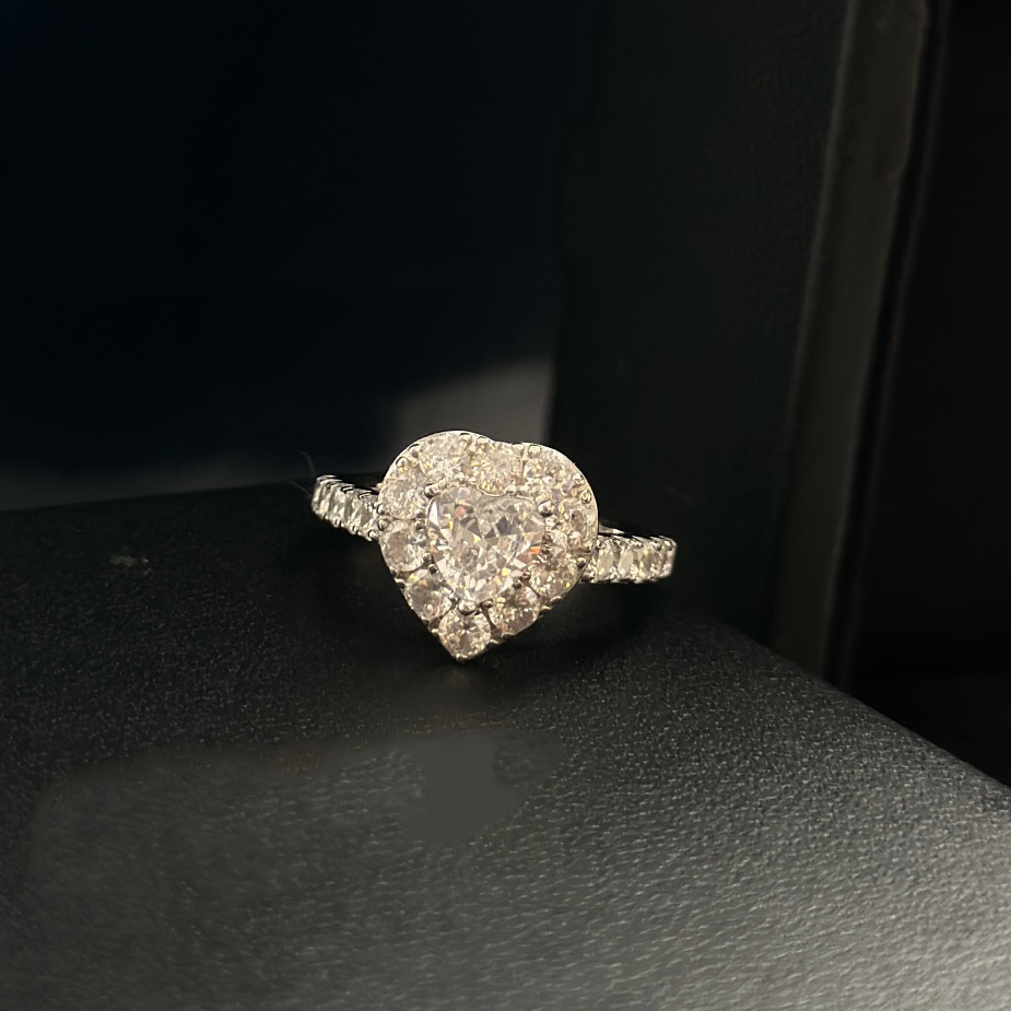 Sterg sier Moissanite Engagement Ring dia Set dias European size exquisite gift with box 009