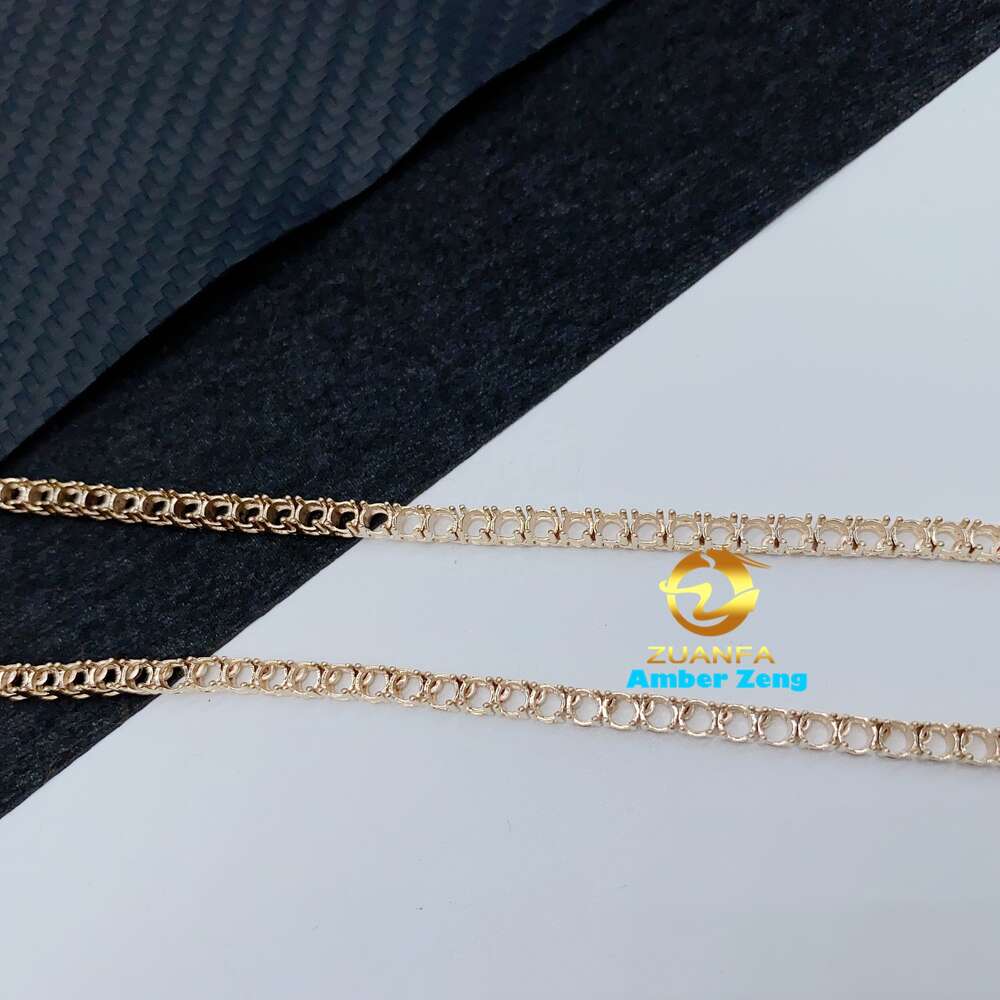 Price 3mm Real Solid Gold 10k Tennis Chain Necklace Without Stone