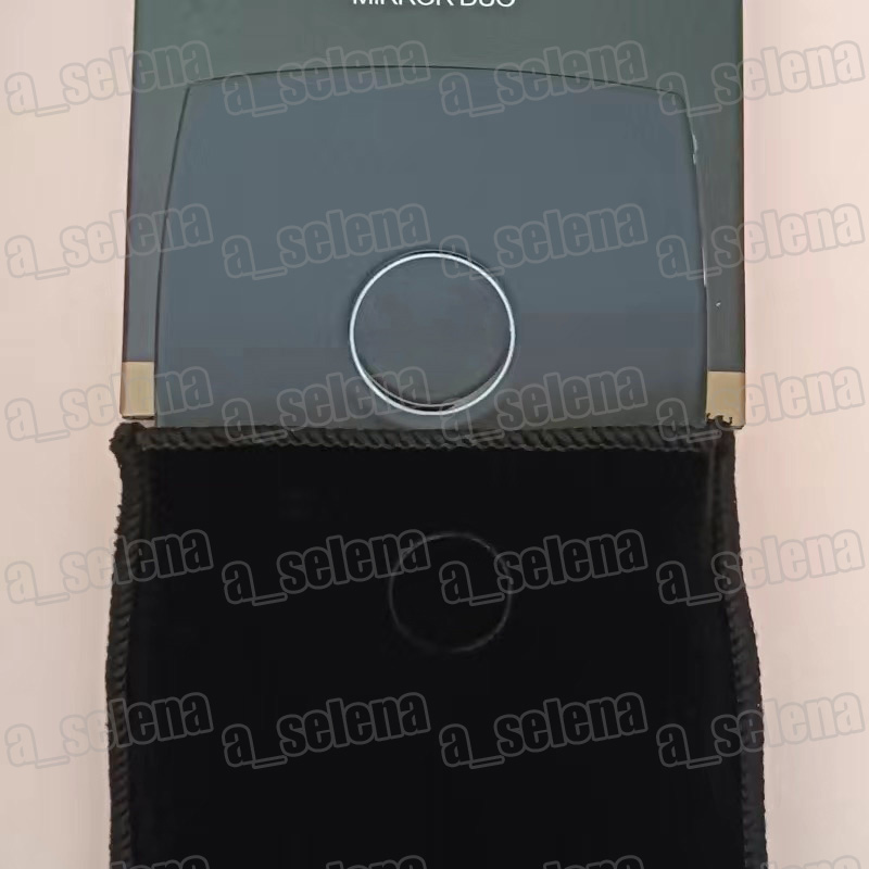 Brand Double Facettes Mirror DUO Makeup Mirror With Dusk Bag Compact Mirrors Makeup Tools with Concave Mark