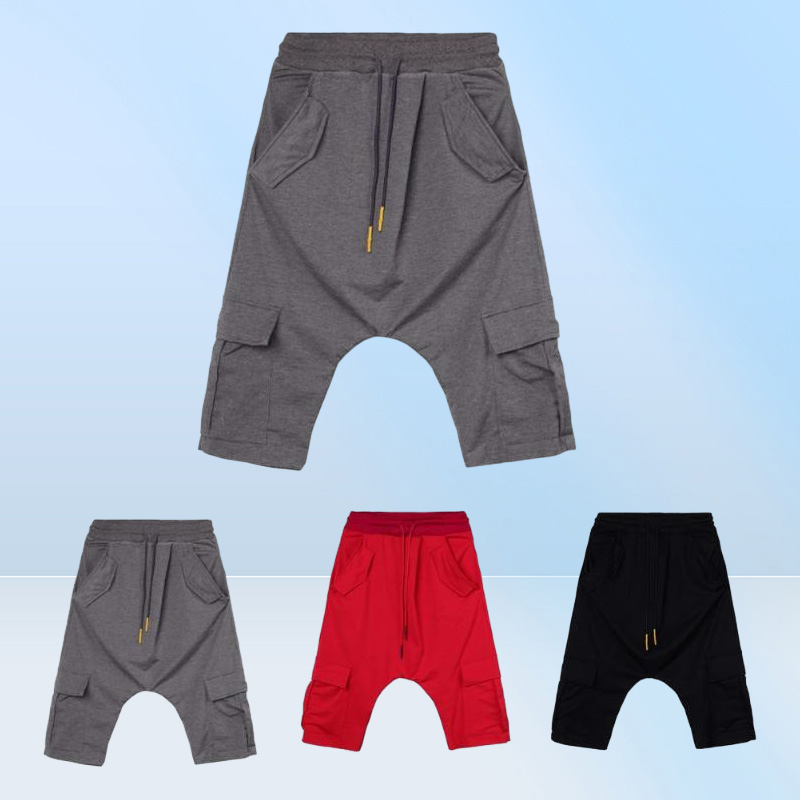 Men039s Pants Fashion Summer Harem Adjustable Microelastic Soft Cotton Blend Low Crotch Cargo Trousers Plus Size For Male