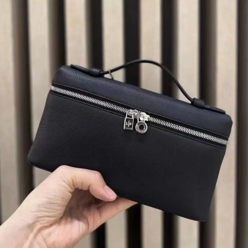 L19 Lunch Box Bag Gigi Leather Makeup Crossbody Shoulder Handbag