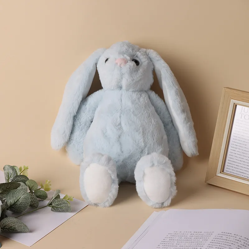 Bunny Sublimation Easter Plush long ears bunnies doll with dots 30cm pink grey blue white rabbite dolls for childrend cute soft plush toys 0207 s
