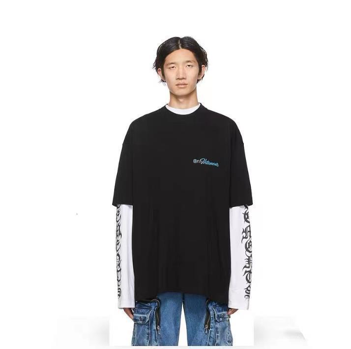 Reflective Vetements T-shirt Men Women Oversize VTM Vetments T Shirt 210420