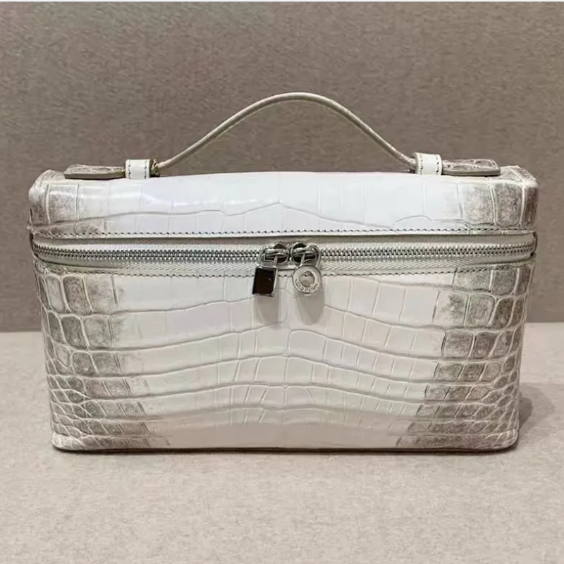 L19 Lunch Box Bag Gigi Leather Makeup Crossbody Shoulder Handbag