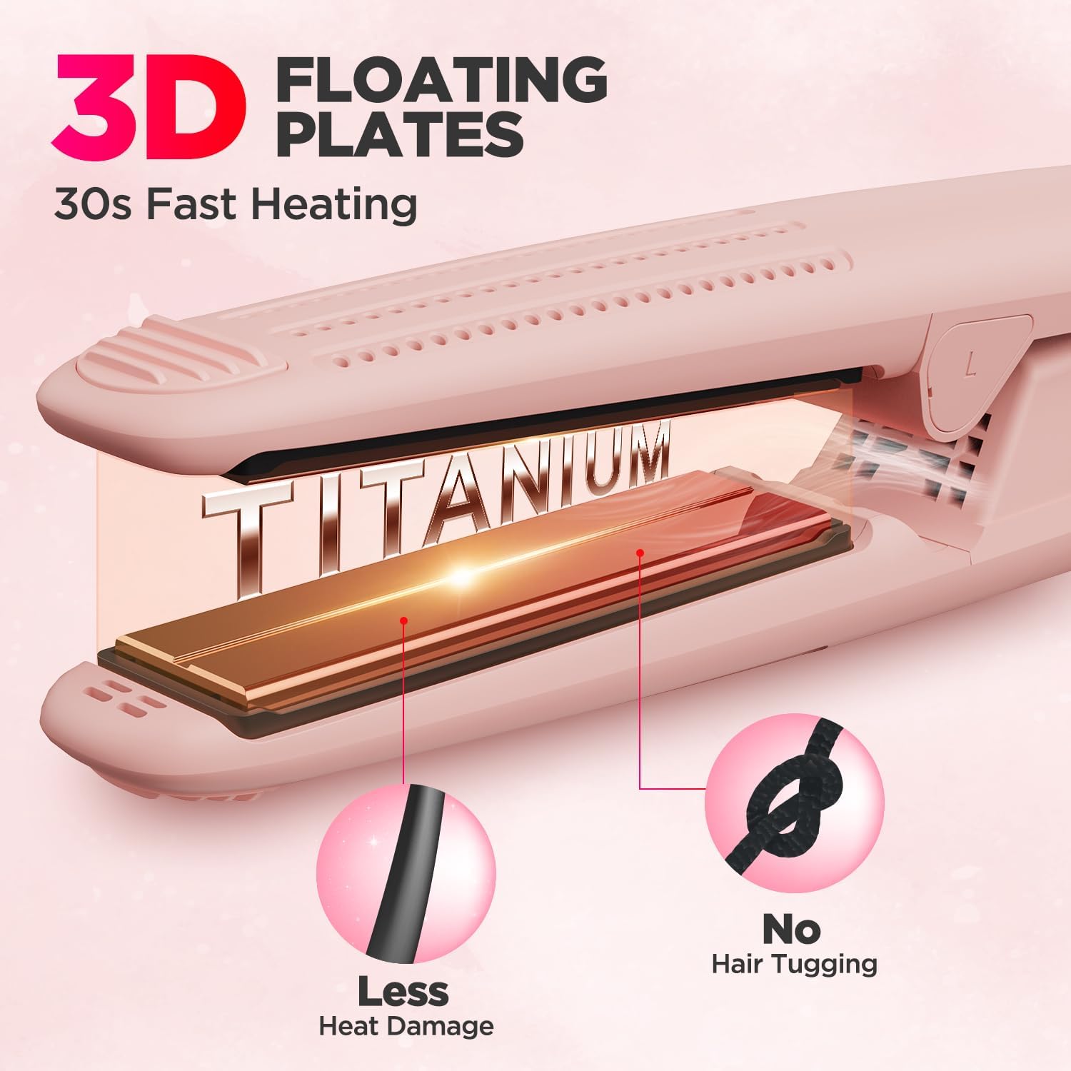 US stock MiroPure 360° Airflow Styler Curler, Titanium Hair Straightener and Curler 2-in-1, Professional Care Wand with Ionic Aroma Cool Air