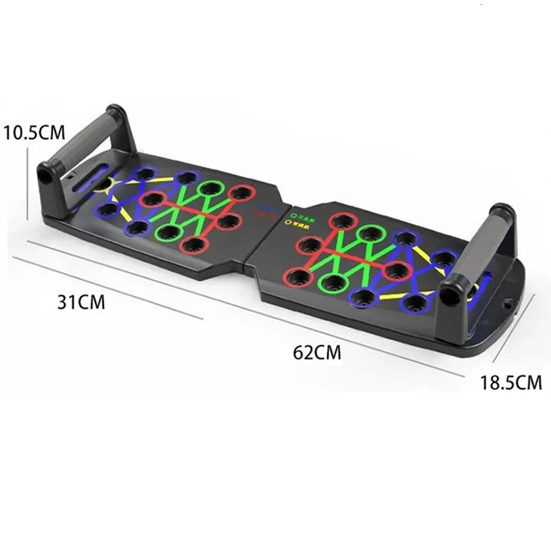 Portable Multifunctional Push-up Board Set With Handles Foldable Fitness Equipment For Chest Abdomen Arms And Back Training 240123