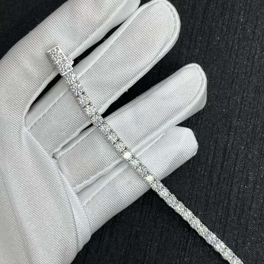 bracelet necklace mossanite high quality Jewelry 4MM bracelet silver color mens 925 moissanite diamond Tennis Chain bracelet