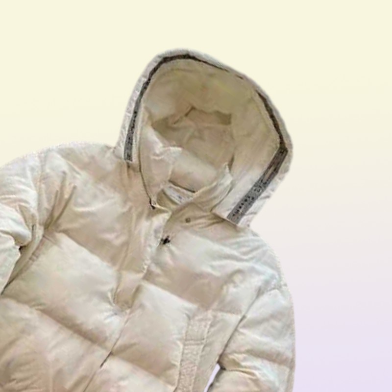 Womans Designer Down Jacket Autumn And Winter Women Puffer Jackets Coat Embroidery C Lapel Hooded Zipper Casual Short Smal