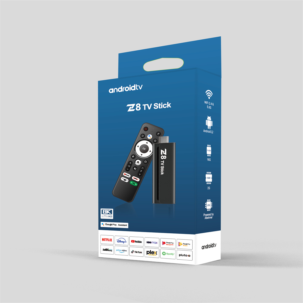Z8 Android TV stick H618 4K HDR Set Top 8K WiFi 2.4/5G Android 12 Smart Sticks Android TV Box Stick Portable Media Player