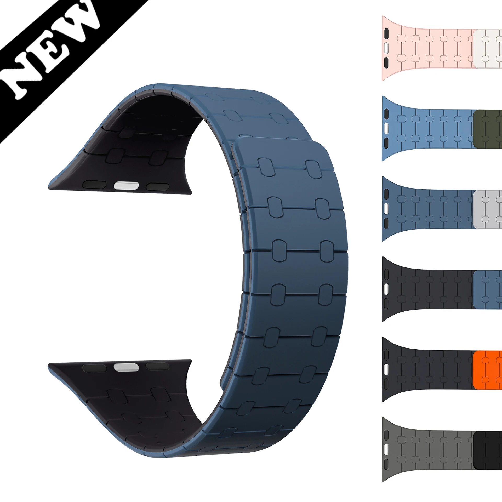 AP Silicone Magnetic Loop Band Strap For Apple watch Ultra/2 49mm 9 8 7 45mm 41mm Sports Adjustable Straps Wristband For iWatch 6 5 4 3 SE 44mm 42mm 4