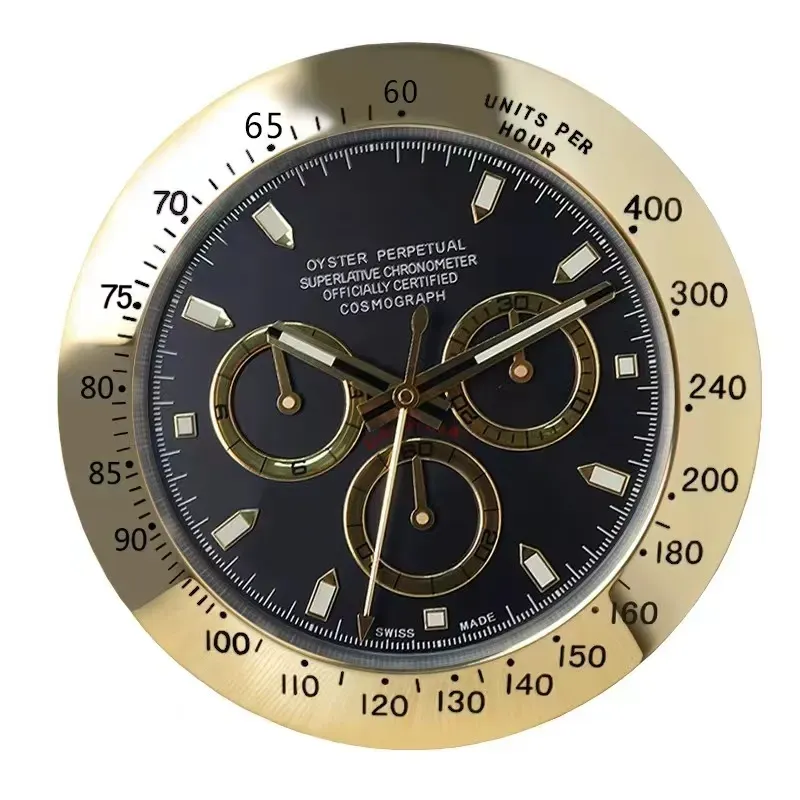 Metal Modern Design Large Wall Watch Home Stainless Steel Luminous Clock The Date Will Work