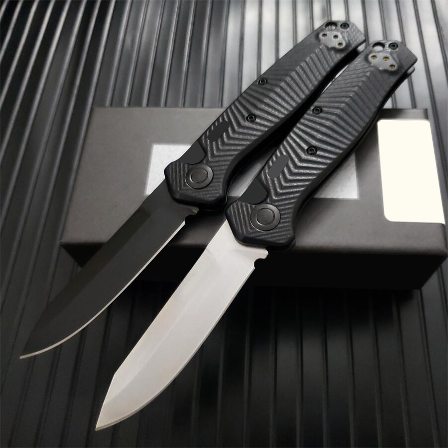 8551/8551BK Folding Knife 3.30" S90V Plain Blade Black G10 Handles Pocket Tactical Knives Outdoor Camping Hunting EDC 535 537 3300 9400 TOOLs