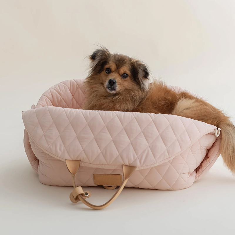 INS Pet handbag dog car sofa portable travel cat nest down cotton pet crossbody bag Dog Carrier bed