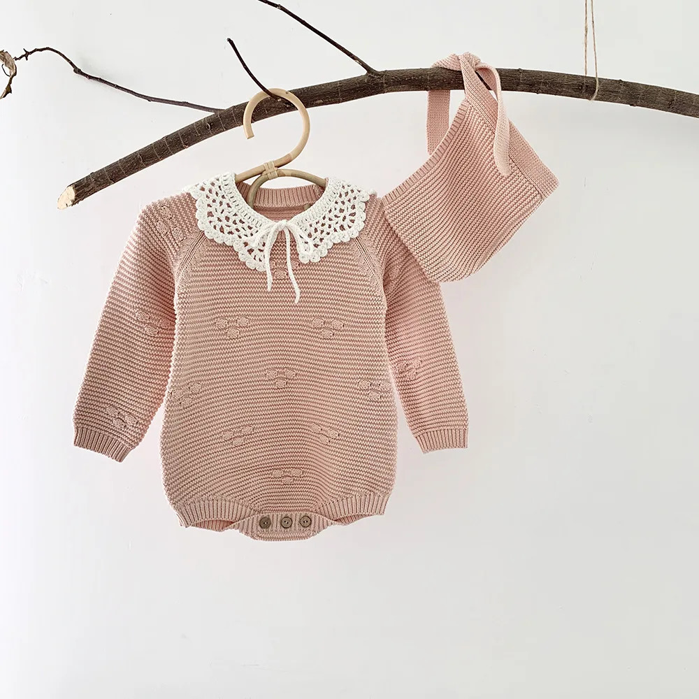 Kids Crochet Collar Korean Style Toddler Cute False Children Clothes Accessiory Baby Girls Cotton Bibs Shawl 240125bj