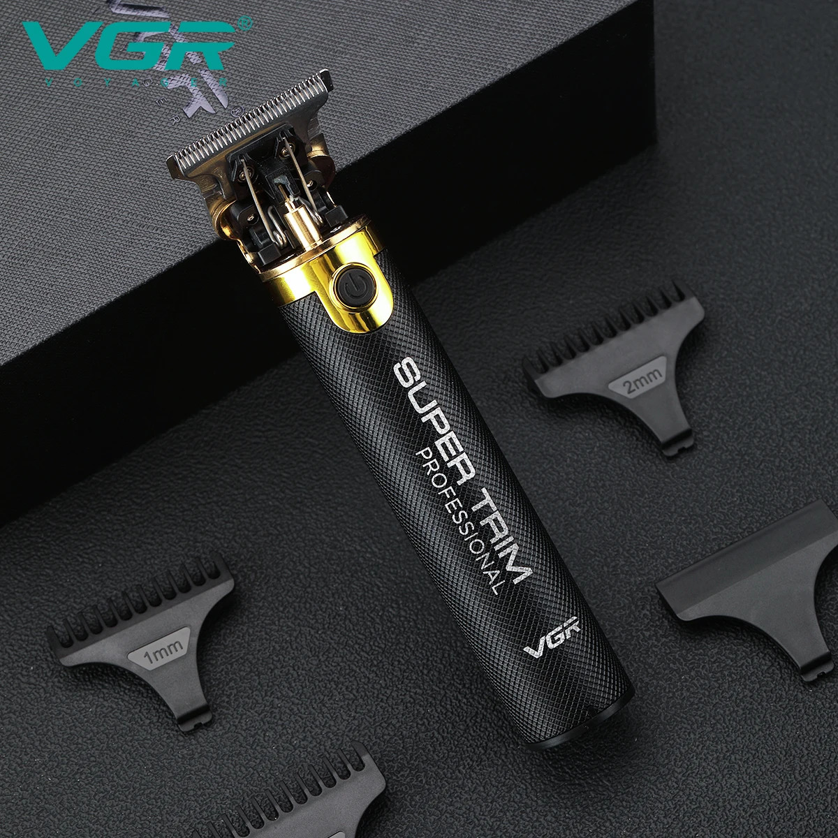 VGR Hair Trimmer T9 Mens Electric Hair Clipper Professional Hair Cutting Machine T9 Metal Shell Barber Trimmer for Men V-082 240119