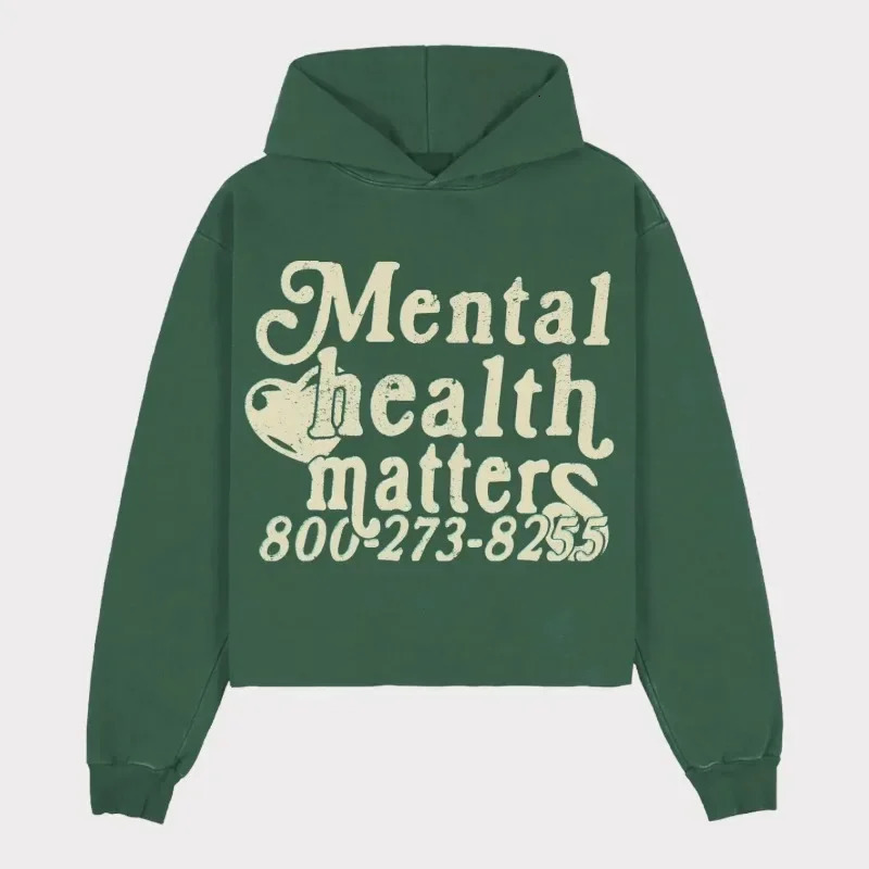 Vintage Street Personalized Fashion Hoodie European and American Autumn and Winter American Letter Printing Men Pullover Sweater 240131