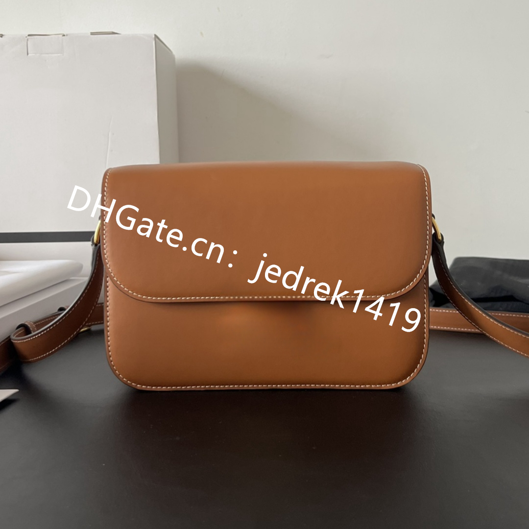 Designer Triomphe bags new color 10A quality lady fashion Handbag classic woman cowhide flip shoulder bag adjustable leather shoulder strap crossbody bag