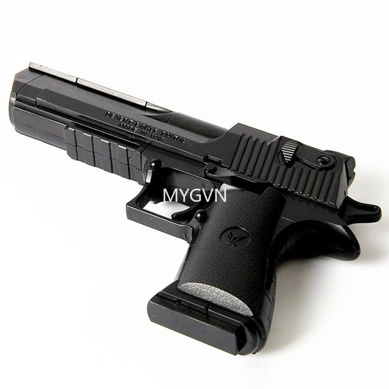 Desert Eagle 1:10 Kids Assembling Building Block Bricks Pistol Educational Assembled Plastic Model For Birthday Gift Children Toy Gun