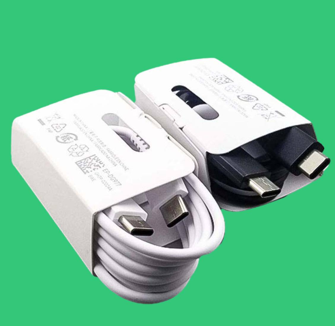 Original OEM Quality 1m 3FT USB C TypeC to Type C Cables Fast Charging Charger Cable for Samsung Galaxy S22 S21 S20 S10 S9 S8 S7